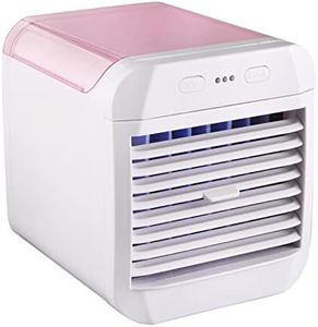 Tragbarer Ventilator für Klimaanlagen, Mini-Klimaanlage, 3 Geschwindigkeiten, Persönliche Klimaanlage, Persönlicher Luftkühler mit Luftbefeuchter für Zimmer, Schlafzimmer, Büro, (Rosa)