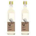 Essentia Extracts Combo of 2 Coconut Oil - 100% Pure Cold Pressed Edible - Glass Bottle (Hair, Skin) | 200ml (100ml + 100ml)