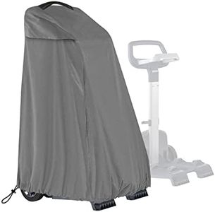 SELUGOVE Pool Cleaner Caddy Cover, Robotic Pool Cleaner Cover, Waterproof and Dustproof, with Windproof Elastic Hem, Fits Most Brands Robotic Pool Cleaner (Grey)