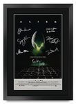 HWC Trading FR A3 Alien Sigourney Weaver Gifts Printed Poster Signed Autograph Picture for Movie Memorabilia Fans - A3 Framed