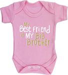 Hippowarehouse My Best Friend Is My Big Brother baby vest bodysuit (short sleeve) boys girls