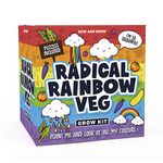 Gift Republic GR200044 Grow Your Own Radical Rainbow Veg, Purple,Rainbow,Red,Yellow