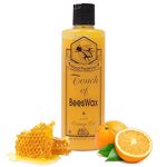 Beeswax Furniture Polish and Conditioner with Orange Oil. Wood Floor Scratch Repair, Feed Into Hardwood, Restore and Protect Cabinets 16 Ounce