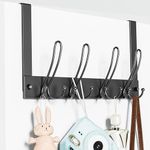 Niffgaff Over Door Hanger Hooks - 3 in 1 Over Door Hook for Hanging Jacket, Coat, Hat, Clothes