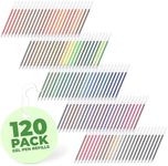 120Pcs Gel Pen Refills - Glitter Gel Pens for Coloring Metallic Gel Pens Colored Pens Pastel Pens for Drawing Fluorescence Neon Gel Pens Ink Pen Refills Glitter Pens - Colorful Pens Glitter Pen Set