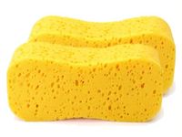 CAR SAAZ Car and Bike Washing Sponge | Super Absorbent Multipurpose Yellow Sponge (Pack of 2)