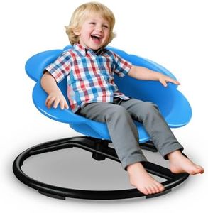Spinning Chair for Autism Kids, Sensory Swivel Chair Training Body Coordination, Sit and Spin Autism & ADHD Sensory Toys for Kids, Sensory Products Toys for Ages 3+ (Blue)