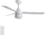 Beacon Lighting Bayside Calypso 122cm 3 Blade Fan and Light in White