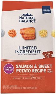 Natural Balance Limited Ingredient Small Breed Adult Grain-Free Dry Dog Food, Salmon & Sweet Potato Recipe, 4 Pound (Pack of 1)