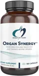 Designs for Health Organ Synergy - Bovine Organ Supplements - 100% GrassFed Beef Organs with Liver, Heart, Pancreas, Kidney + Spleen (180 Capsules / 30 Servings)