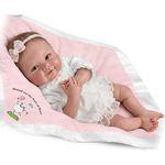 Ashton-Drake 'Blessed Are The Pure Of The Heart' Newborn Girl Doll - RealTouch® Realistic Vinyl Skin - With Baby Blanket, Collectors Lifelike Baby Girl Edition