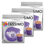 Tassimo Milka Hot Chocolate, Pack of 3, 3 x 8 T-Discs (24 Servings)