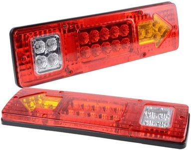 2X LED Tail Lights Stop Reverse Indicator 12V Ute Utv Trailer Caravan Truck Boat- Waterproof,19 LED