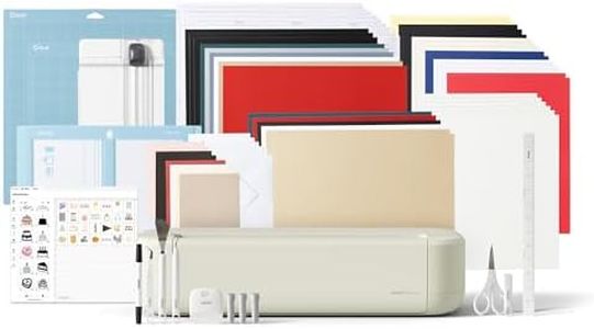 Cricut Explore® 5 Deluxe Bundle + Digital Content. Smart Cutting Machine - perfect for projects like custom vinyl decals, T-shirts, full-color stickers, cards, and more.