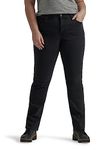 Lee Women's Plus Size Ultra Lux Comfort with Flex Motion Straight Leg Jean, Midnight Bloom, 18 Plus Long