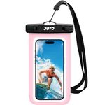 JOTO Universal Waterproof Phone Pouch Cellphone Dry Bag Case for iPhone 15 14 13 12 11 Pro Max 8 7, Galaxy S23 S22 S21, Pixel up to 7" -Clearpink