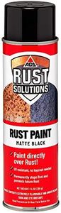 AGS RUST SOLUTIONS Rust Spray Paint, 14oz, Durable Matte Black Finish, Safe for All Surfaces, Eradicate Rust and Ensure Long-Lasting Protection Against Weather and Wear