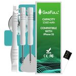 GadFull Battery compatible with iPhone 5S | 2020 Production Date | incl. Repair Set Manual & Profi Kit Tool Set | Works with All Original APN | Mobile Phone New Extra Battery