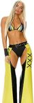 Forplay womens Filthy Sexy Iconic Superstar Costume, Yellow, Large-X-Large