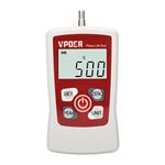 VPOER Digital Force Gauge Push Pull Gauge Tester Portable Force Meter with Maximum Load Value 500N 50kg 110Lb 1800Oz Auto Backlit LCD, Auto Power-off (VDFG-500N)