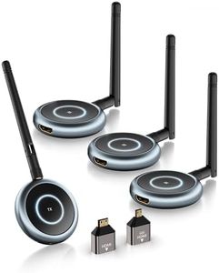 TIMBOOTECH Wireless HDMI Transmitter and 3 Receivers - Up to 4 Receivers, Plug and Play, 5.8G HDMI Wireless Extender for PC, Laptop, Camera, Cable Box to Multiple TVs, Monitors, Projectors - 165FT/50M