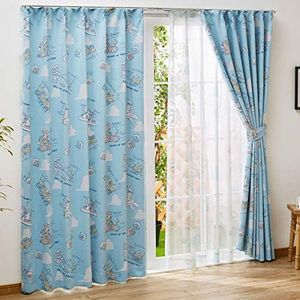 Disney Toy Story SB-434 Toy Story Blackout Curtains, Set of 2, Woody Andy Thermal Insulation, Grade 2 Blackout, Width 39.4 x Length 78.7 inches (100 x 200 cm)