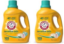 Arm & Hammer Sensitive Skin Plus Fresh Scent, 105 Loads Liquid Laundry Detergent, 105 Fl oz (Pack of 2)