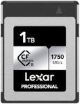 Lexar Professional Silver Series 1TB CFexpress Card, Type B CFe Card up to 1750MB/s Read, CF Card Adopt PCIe Gen3x2, CF Memory Card Compatible with DSLR, Backward with XQD Camera (LCXEXSL001T-RNENG)