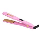 CHI x Barbie Ceramic Hairstyling Flat Iron, Ceramic Hair Straightener for Frizz-Free Hair, Preset Temperatures for All Hair Types, 1.25" Iron, Pink