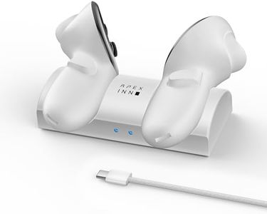 APEXINNO Compact Charging Dock Compatible with Meta Quest 3S/3 Controllers,Charging Station for Oculus Quest 3S/3 Accessories,Magnetic Charger Stand for Controller with 2 Rechargeable Battery