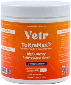 Vetr's Toltramax Toltrazuril Powder for Horses, Dogs, Cats, 100g (10.0%, Cinnamon)