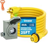 Kohree 25 Feet 30 Amp Generator Cor