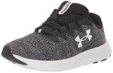 Under Armour Women's Charged Impulse 3 Knit Running Shoe, (001) Black/Black/White, 10.5