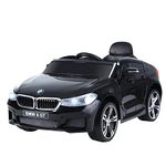 HOMCOM BMW 6GT Licensed 6V Kids Electric Ride on Car with Remote Control LED Headlights Music for 3-6 Years Old Black