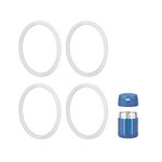 KLOWOAH Replacement Gaskets Compatible with Thermos Funtainer 10 Oz Stainless Steel Vacuum Food Jar,Silicone Seals (Set of 4)