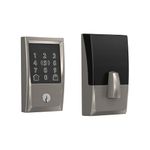 Schlage Encode Plus WiFi Deadbolt Smart Lock with Apple Home Key, Keyless Entry Door Lock with Century Trim in Satin Nickel, BE499WB CEN 619