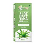 Nutriorg Aloe Vera Juice with Pulp 1L | Cold-Pressed Pure Aloe Vera | Supports Hair, Skin, Detox, Weight Loss & Immunity | No Added Sugar | Ayurvedic Juice for Liver & Digestive Health