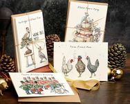 Christmas Cards Multipack,Christmas Card Packs 2024, Twelve Days Of Christmas Card Set,12 Pack Greeting Cards Quirky Xmas Funny Christmas Cards Holiday Card Set W Envelopes For Her Wife Friend Family