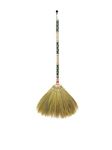 Thai Vintage Retro Grass Broom Stick,Asian Straw Broom for Wedding Jumping,Witch Broom,House Broom,Long Broom with Solid Wood Handle Primitive Sweeping Dirt Dust Garbage