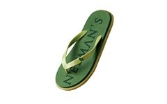 Neeman's Eco Classic Slippers for Men | Stylish, Comfortable & Lightweight Flip Flops for Boys, (Olive Green, UK9)