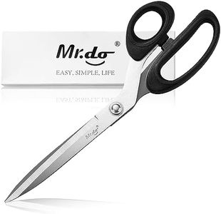 Mr.do Fabric Scissors 10 inch Sewing Scissors All Purpose Sharp Heavy Duty Fabric Scissors for Cutting Clothes Leather Classic Stainless Steel Professional Fabric Shears for Tailor Office Home