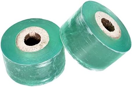 2 Rollos Cinta de Injerto, 200m x 3cm, Cinta Reparación de Plantas, Cinta Autoadhesiva de Injerto, Elástica Injerto de Árbol para Arboles Frutales, Brotes, Jardín y Viveros, Verde Transparente