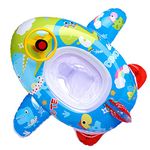 Cute Child Kids Inflatable Pool Float PVC Summer Swim Float Air Bed Lake Boat Swimming Floats with 2 Handles Surfing Raft Bodyboard Floating Mattress Seat Swim Ring for Girls Boys