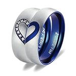 ANAZOZ Heart Shaped Engagement Ring