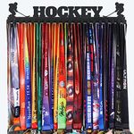 Goutoports Hockey Medal Hanger Display Holder Rack Frame for Sport Race - Sturdy Black Steel Metal Over 60 Medals Easy to Install 01