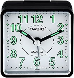Casio TQ140 Travel Alarm Clock - Bla Clock Radios