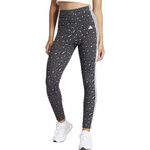 adidas Women's Essentials 3-Stripes Animal Print Leggings, Grey/Carbon/Black, M