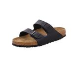 BIRKENSTOCK Womens Arizona Soft Footbed Sandal Black Birko-Flor, 38 M Eu