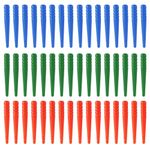 48pcs Cribbage Board Pegs, Plastic Cribbage Pegs Fit 1/8 Holes Peg Board Game Traditional Cribbage Board Pins Cribbage Board Game Accessories (Red, Blue, Green)