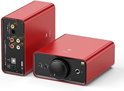 FiiO K5Pro ESS Amplifier Headphone Amps Stereo High Resolution Portable Desktop DAC 768K/32Bit and Native DSD512 for Home Audio/PC 6.35mm Headphone Out/RCA Line-Out/Coaxial/Optical Inputs (Red)